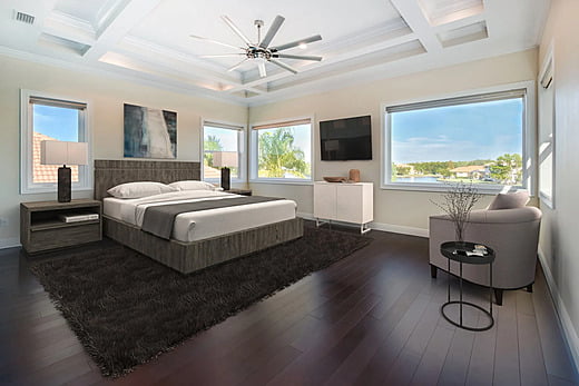 Bedroom in a Tampa luxury home
