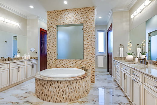 Bath in a Tampa luxury home